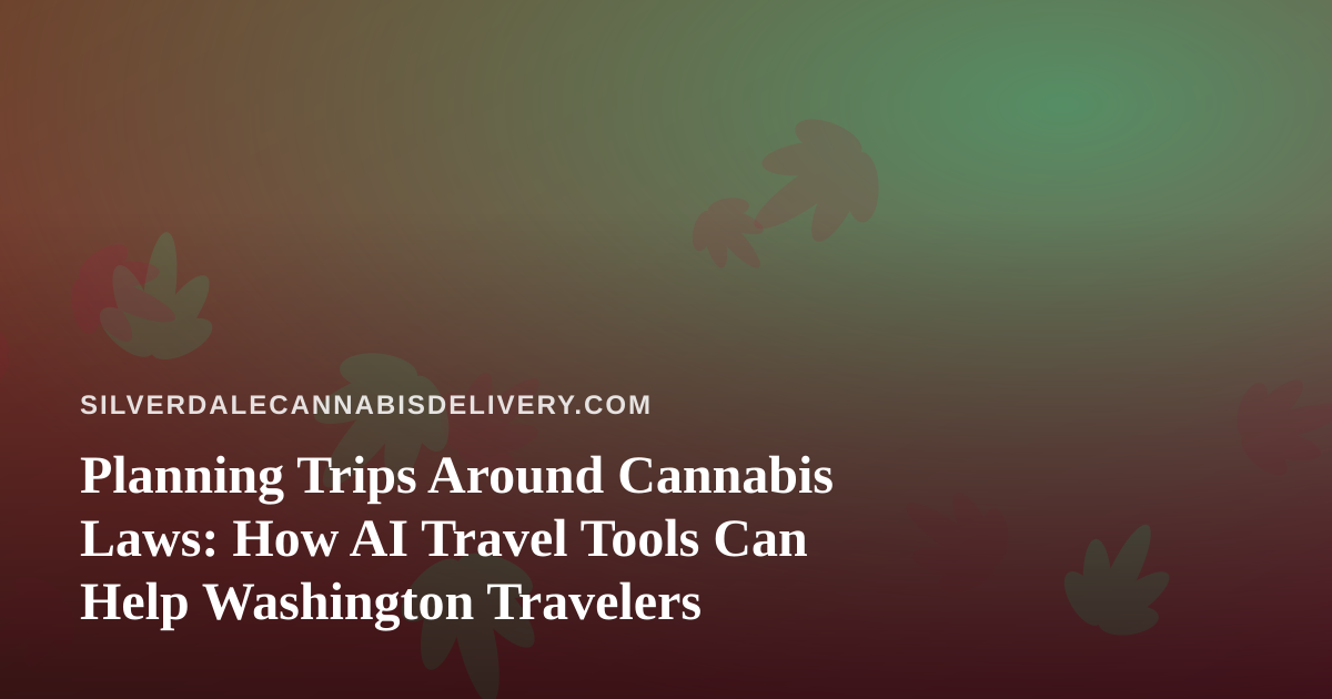 Planning Trips Around Cannabis Laws: How AI Travel Tools Can Help Washington Travelers