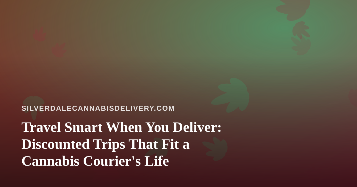 Travel Smart When You Deliver: Discounted Trips That Fit a Cannabis Courier’s Life